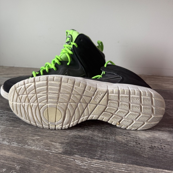 Nike Dunk High Free Black Lime 599466-001 Mens Size 10 - Picture 2 of 2